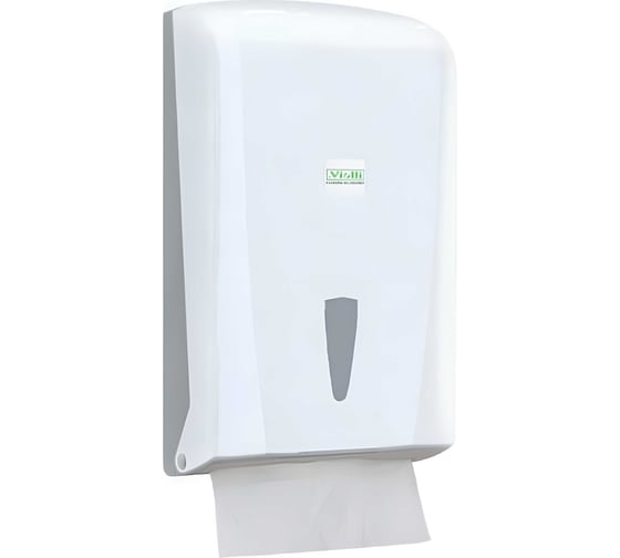 Изображение товара Диспенсер для бумажных полотенец VIALLI Z-сложения, на 400 листов, белый K21