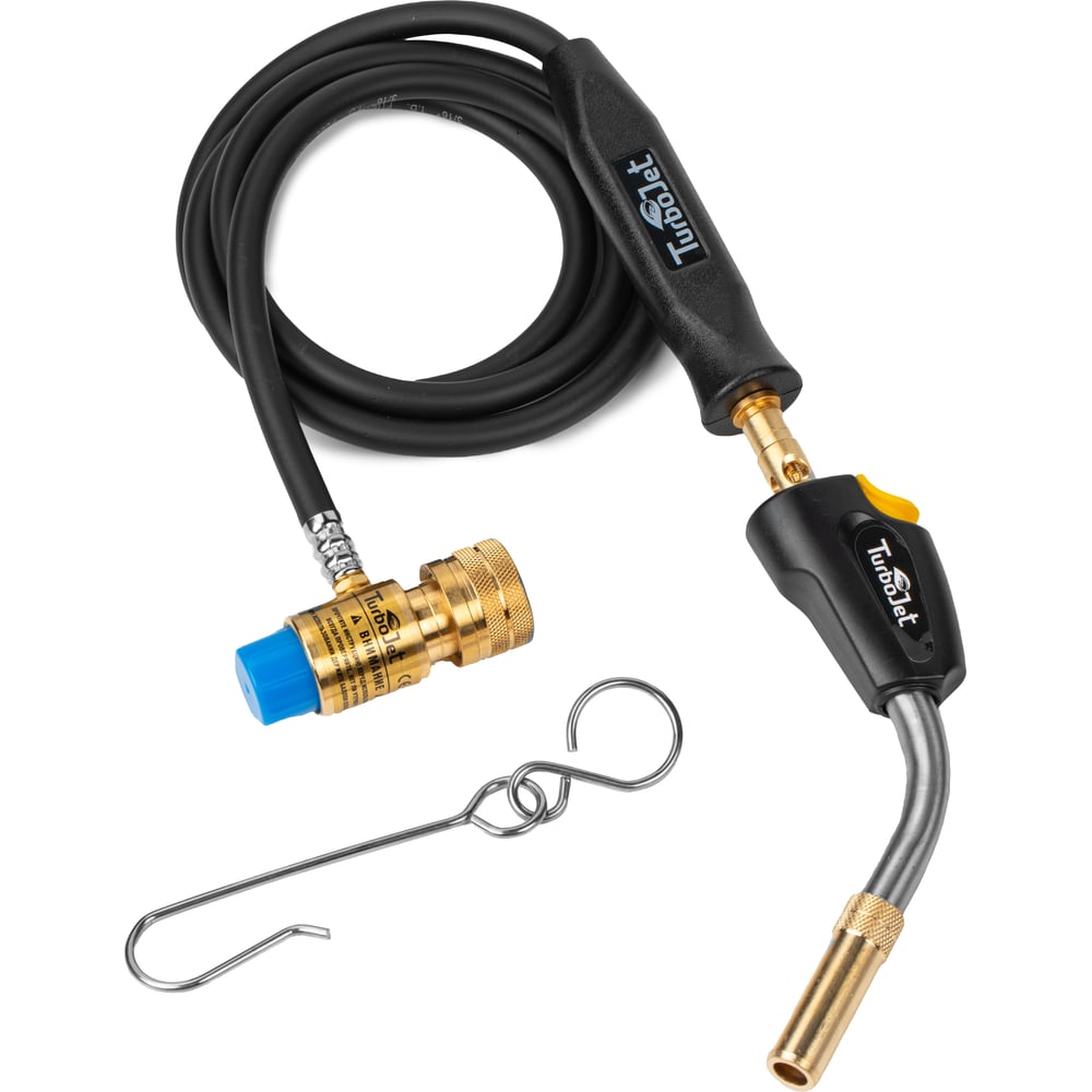 Изображение товара Горелка с пьезоподжигом и шлангом Turbojet TJ8250-M