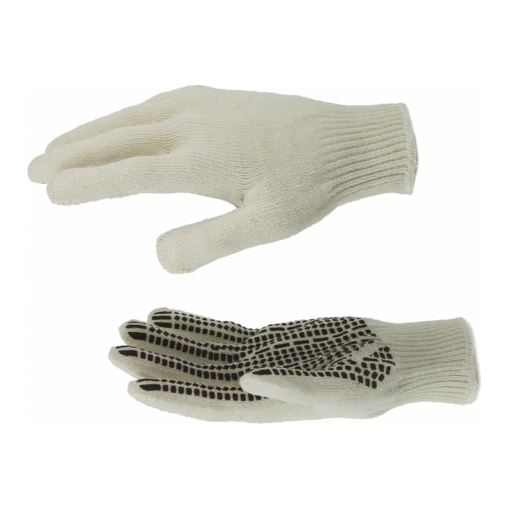 Трикотажные перчатки СИБРТЕХ перчатки трикотажные с пвх точкой 10 класс 50 пар в уп осн арт 67715 сибртех