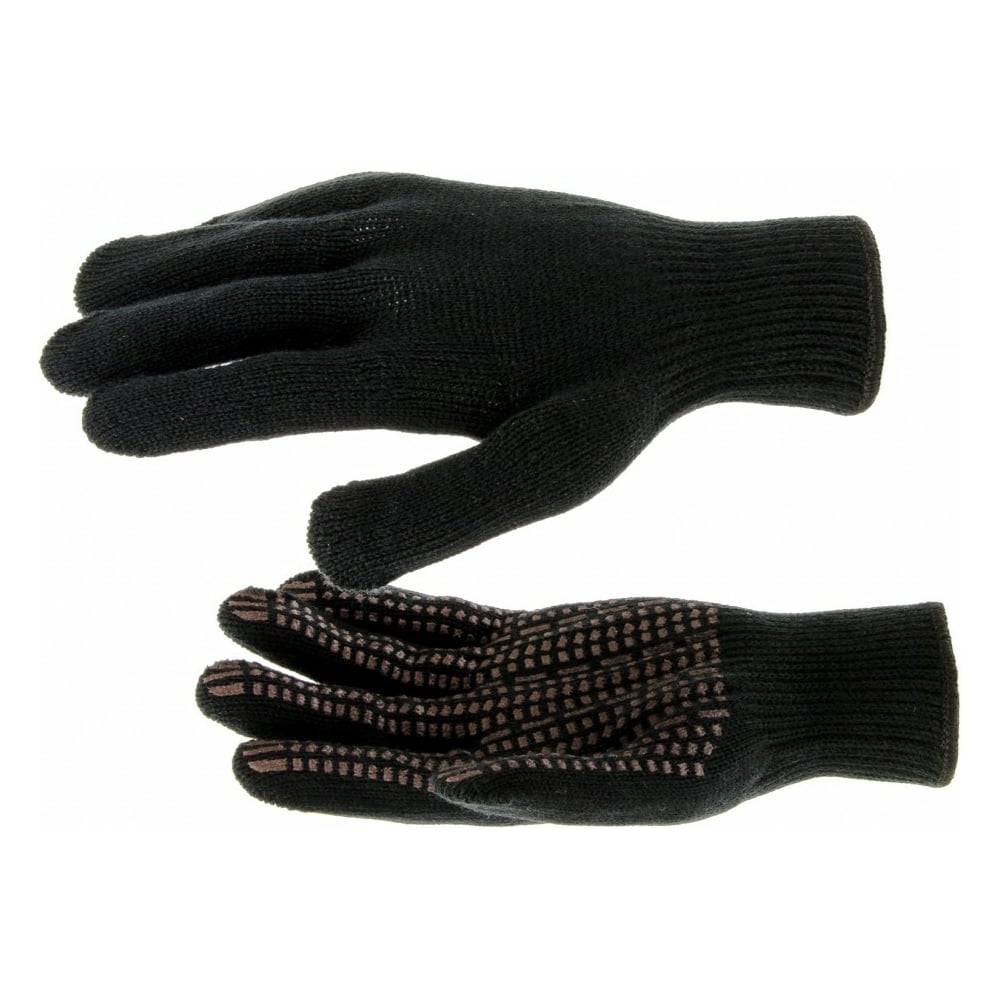 Трикотажные перчатки СИБРТЕХ кпб зима лето марсель коричневый р евро