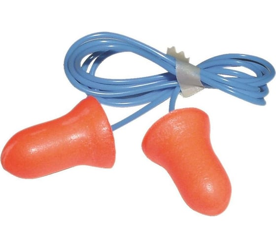 Изображение товара Противошумные вкладыши-беруши Honeywell Howard Leight Max из вспененного полиуретана со шнурком, 100 пар 3301130