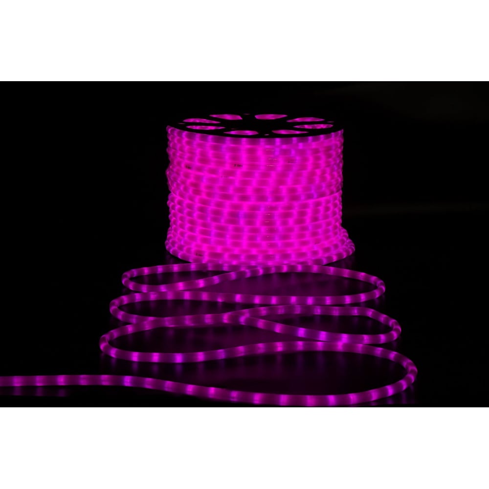 Изображение товара Дюралайт TEAMPROF 2-х провод, 100м, розовый, 220В, IP65