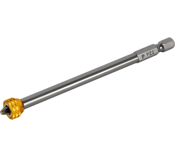 Изображение товара Бита отверточная с магнитным кольцом Профи PZ2, 110 мм, 1 шт, блистер ПРАКТИКА 915-649