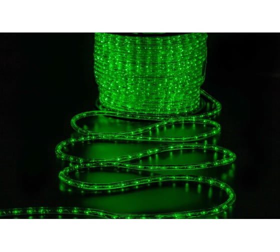 Изображение товара Дюралайт TEAMPROF 2-х провод, зеленый, 220В TPF-DL-2WH-100-240-G