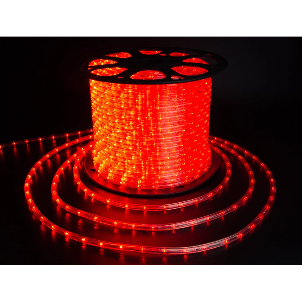 Изображение товара Дюралайт TEAMPROF 2-х провод 10 мм красный 100м 220В IP65