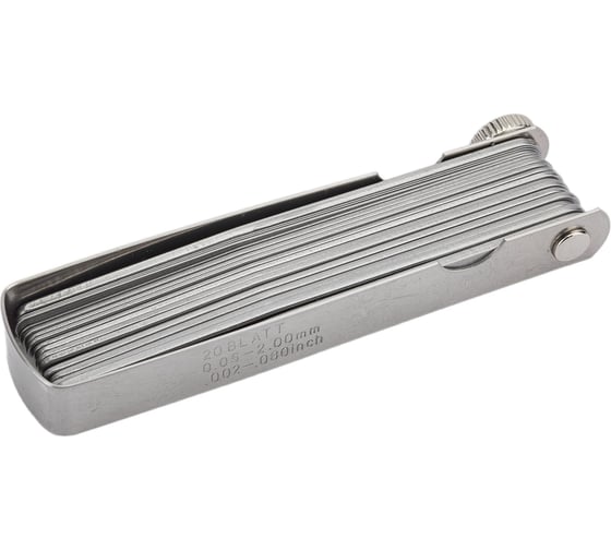 Изображение товара Набор щупов 0.05-2.00мм х 21, нержавеющая сталь, 100 мм NORGAU 045158104