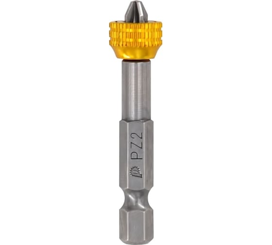 Изображение товара Бита отверточная с магнитным кольцом Профи PZ2, 50 мм, 2 шт, блистер ПРАКТИКА 915-625