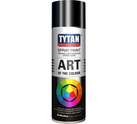 Изображение товара Аэрозольная краска Tytan PROFESSIONAL ART OF THE COLOUR RAL9005, черная глянец 400мл 93809 54037