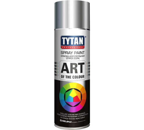 Изображение товара Аэрозольная краска TYTAN PROFESSIONAL ART OF THE COLOUR RAL9006, металлик 400мл 93762 54029