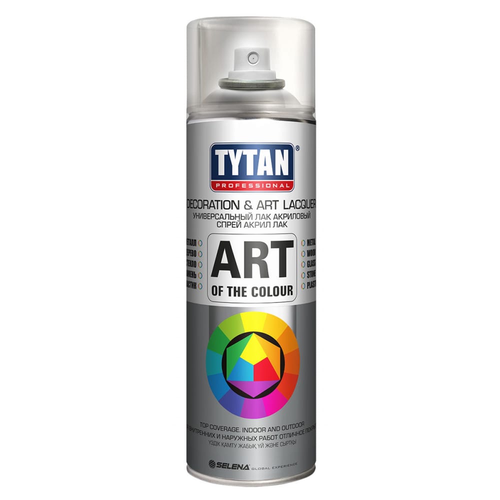 фото Аэрозольный лак tytan professional art of the colour бесцветный глянец 400 мл 62390