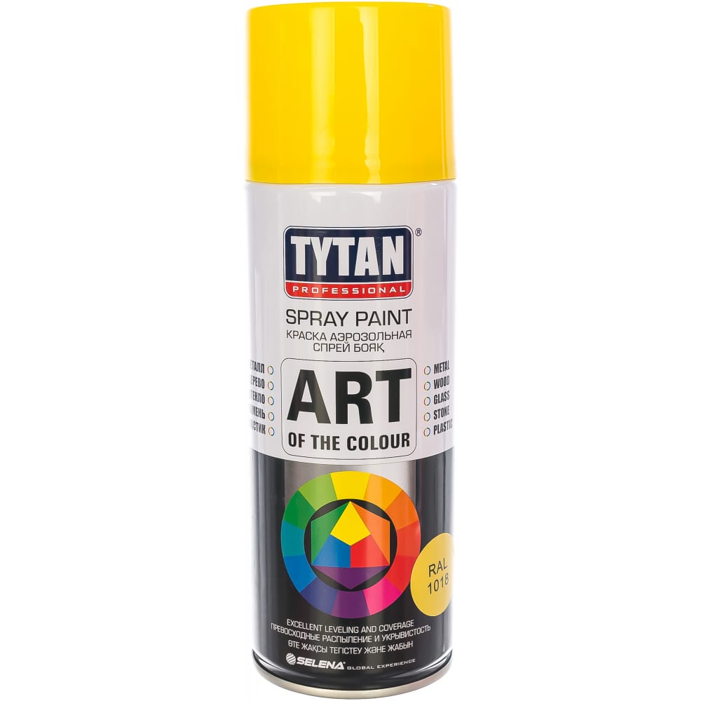 фото Аэрозольная краска tytan professional art of the colour ral1018, желтая 400мл 93601