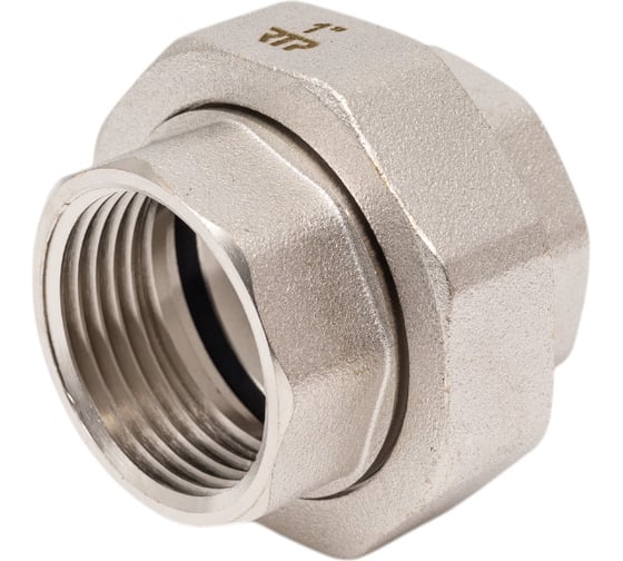 Изображение товара Американка RTP прямая, латунь, внутренняя/внутренняя резьба 1", никель, 42255