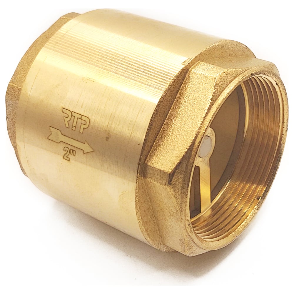 Изображение товара Обратный клапан RTP из латуни 1 1/4" pn25 профессиональный желтый