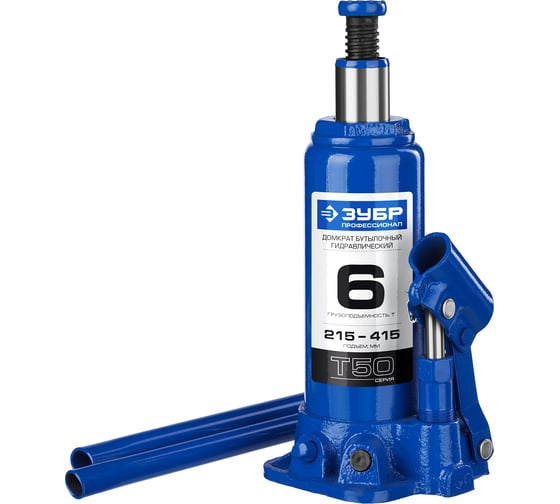 Изображение товара Гидравлический бутылочный домкрат 6т, 215-415мм, ЗУБР Профессионал T50 43060-6_z01