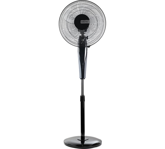 Изображение товара Напольный вентилятор Centek  (черный) 65Вт, Пульт ДУ, LED, 1.3м, 43см, таймер, тяжелая база, CT-5010