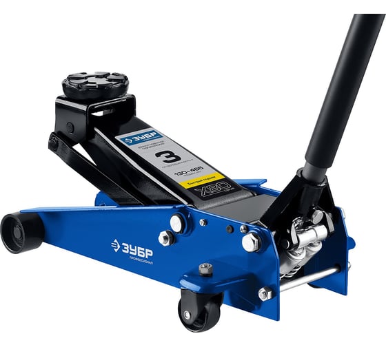 Изображение товара Гидравлический подкатной домкрат 3т, 130-465мм, ЗУБР Профессионал X80 43050-3_z01