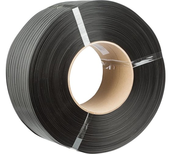 Изображение товара Стреппинг лента Комус полипропиленовая, 15х0.8 мм, 2000 м, серая 517293