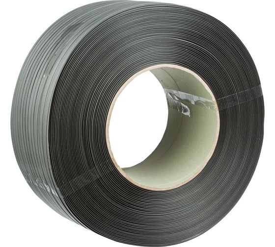 Изображение товара Стреппинг лента Комус полипропиленовая, 12х0.6 мм, 2300 м, серая 517292