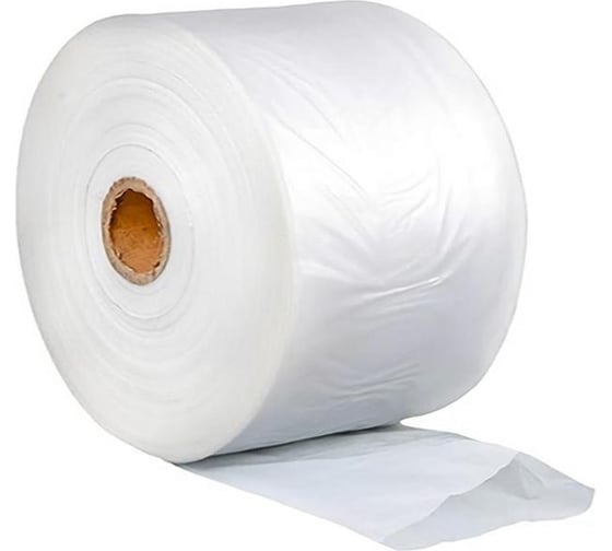 Изображение товара Укрывная пленка Комус рукав пвд, прозрачная, 1 сорт, 300 мм х 80 мкм 1707471