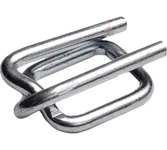 Изображение товара Пряжка для пп ленты Комус pr19 1000 шт. в упаковке, сталь 3.5 1678531