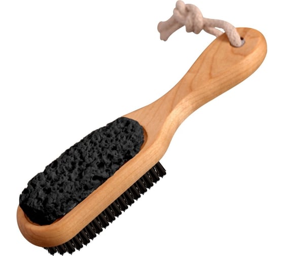 Изображение товара Щетка для ног с пемзой МУЛЬТИДОМ 18x3.5x1.5 см, 3 цвета ПР17-156