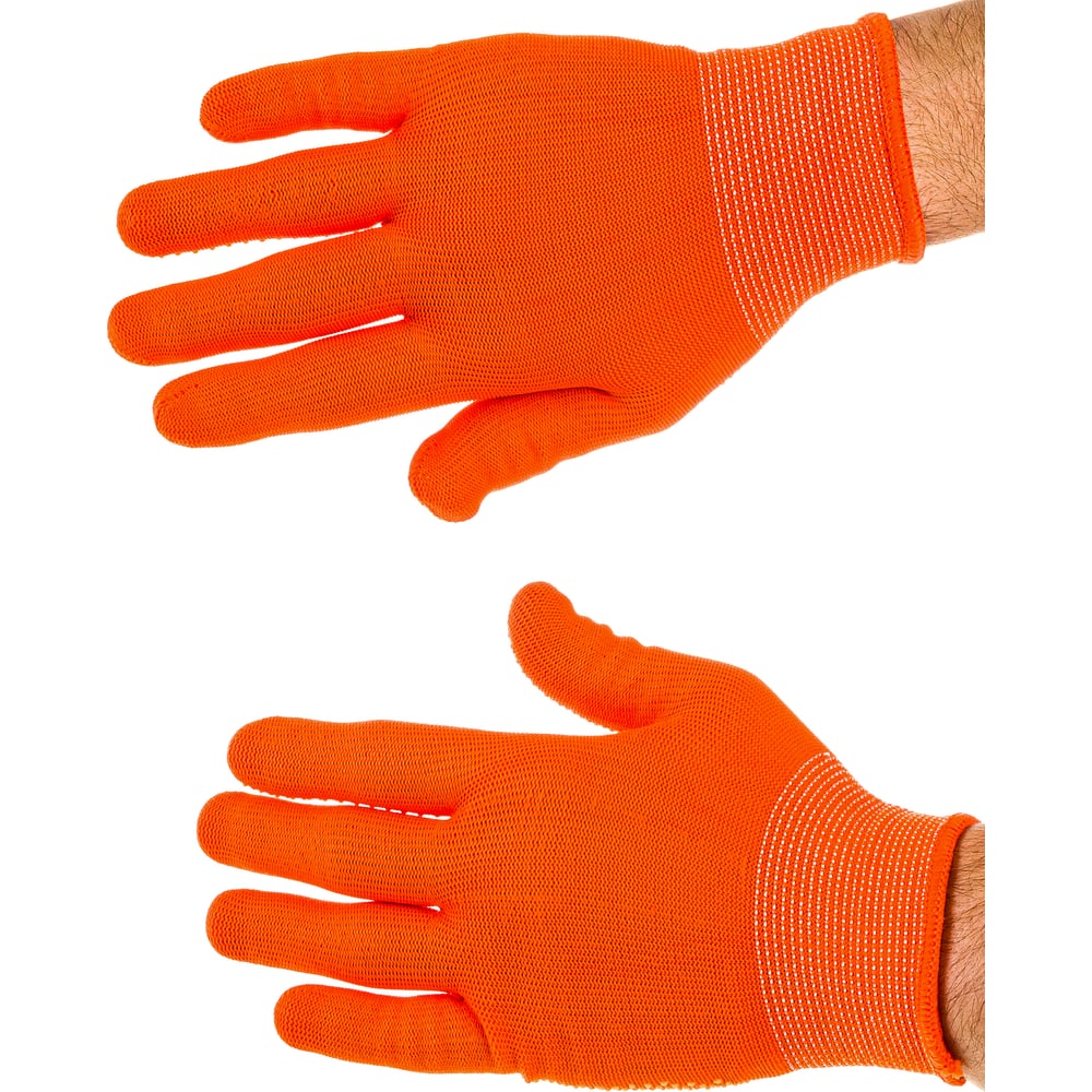 Вязаные нейлоновые перчатки Gigant G-101 ассорти, фото 3