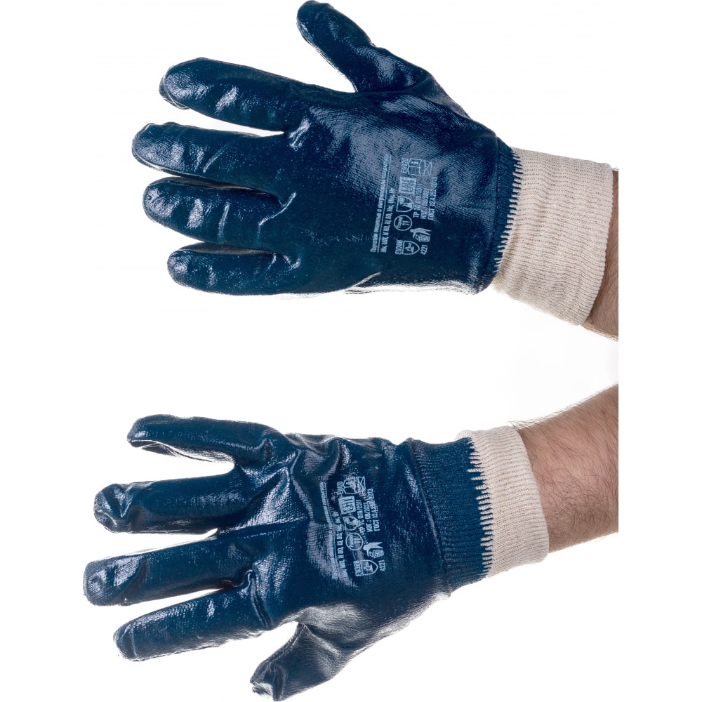 Нитриловые перчатки мбс, полный облив gigant 12 шт. g-103 - фото 5