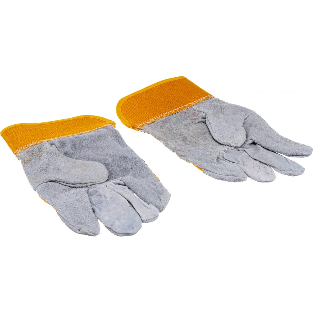Комбинированные спилковые перчатки Gigant защитные спилковые комбинированные перчатки dinfix