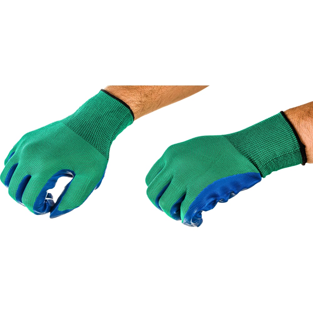 Вязаные нейлоновые перчатки Gigant G-032 ассорти, фото 3