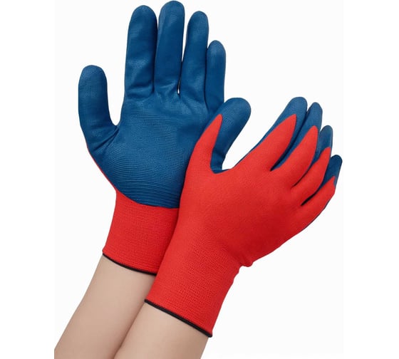 Изображение товара Вязаные нейлоновые перчатки с нитриловым покрытием Gigant, размер 10, G-032 (Россия)