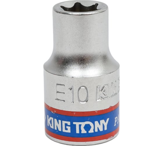 Изображение товара Головка торцевая TORX Е-стандарт (Е10; L=28 мм; 3/8DR) KING TONY 337510M