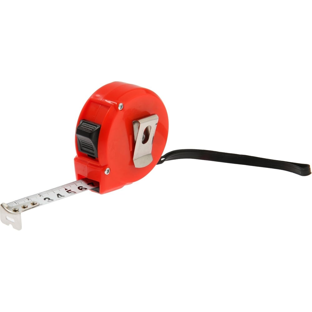 Изображение товара Рулетка ЛОМ пластиковый корпус 5м 19мм с клипсой надежная измерительная лента