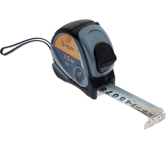 Изображение товара Рулетка ТУНДРА двухкомпонентный корпус, 7.5 м, 25 мм 1935536