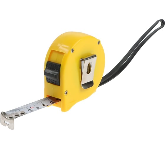 Изображение товара Рулетка ТУНДРА пластиковый корпус, 2 фиксатора, 5 м, 19 мм 1935510