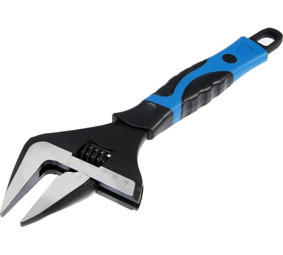 Изображение товара Разводной ключ ТУНДРА с тонкими губками, 2К рукоятка, раскрытие губок до 60 мм, 300 мм 4585632