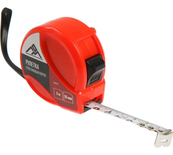 Изображение товара Рулетка ЛОМ пластиковый корпус, 3 м, 16 мм 9398715