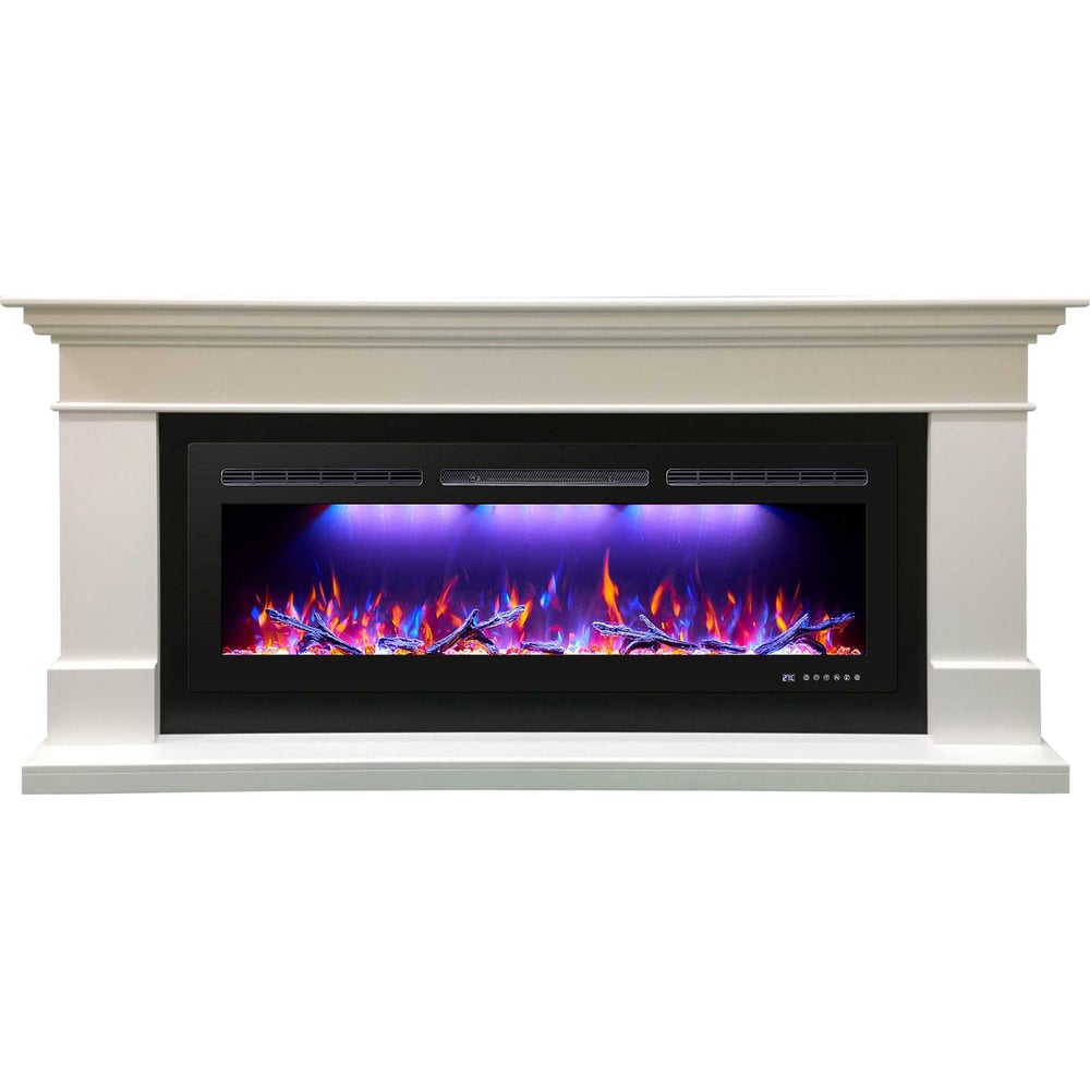 Каминокомплект InterFlame Турин ЕС (FREESPACE 55) белый с FREESPACE 55