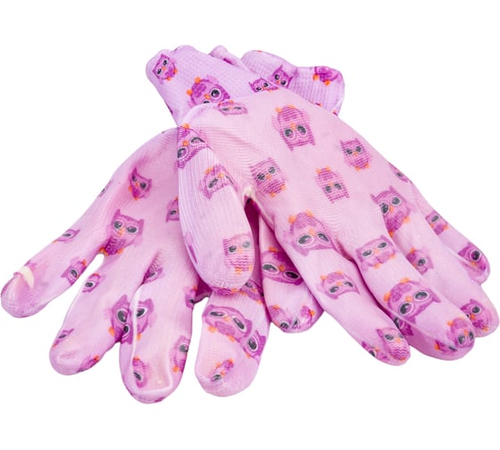 Изображение товара Нейлоновые тонкие садовые перчатки с нитриловым покрытием ладони Gigant 12 пар G-006