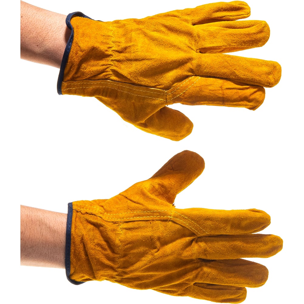 Цельноспилковые цельноспилковые перчатки Gigant Драйвер желтый, серый, фото 2