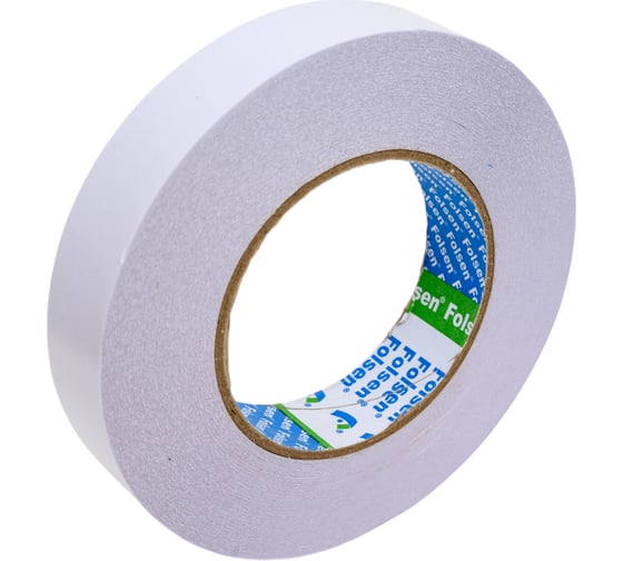 Изображение товара Бумажная двусторонняя лента FOLSEN 25 мм x 50м, Tissue 033385025