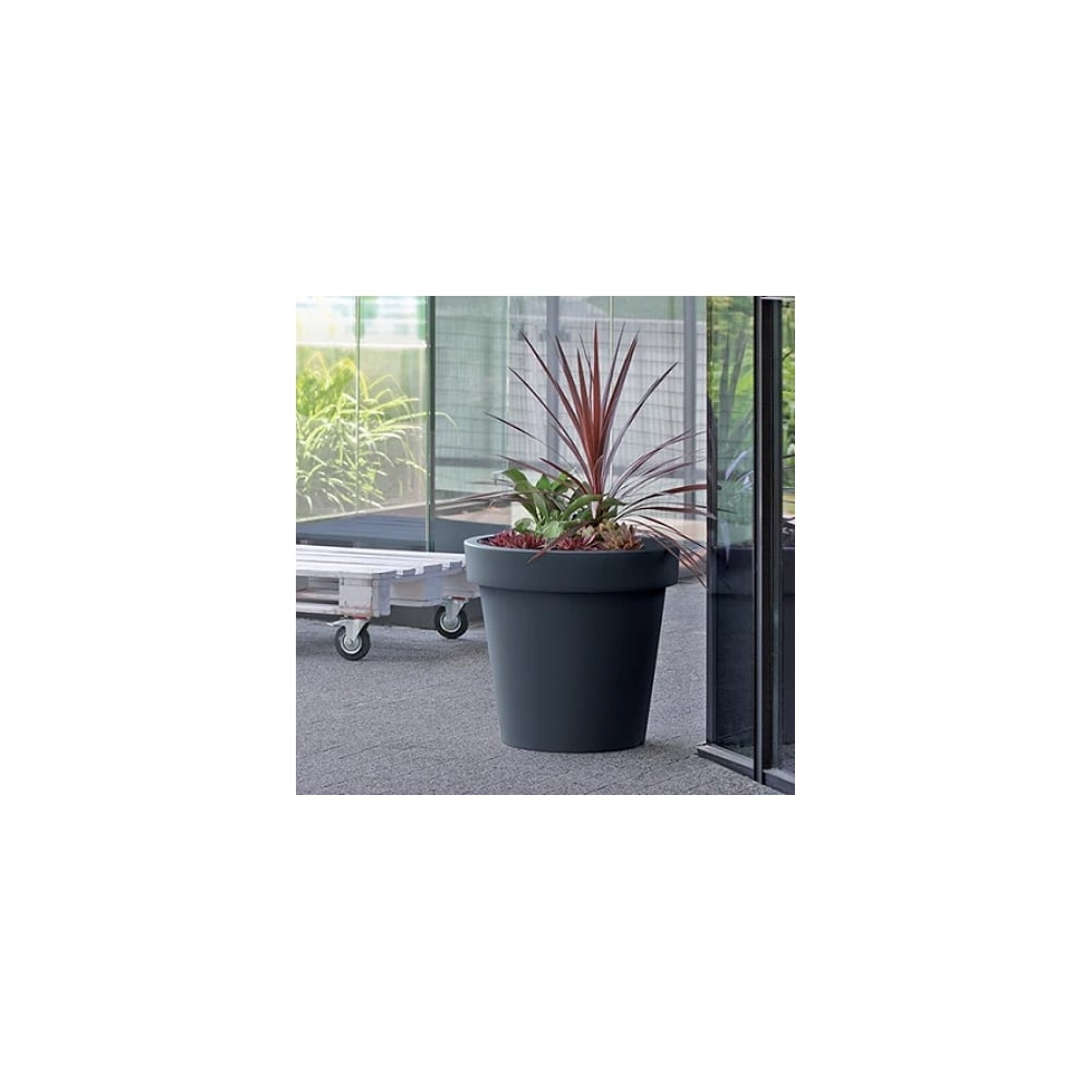 Изображение товара Кашпо Prosperplast LOFLY DLOF400-S433 антрацит 39х36 см напольное