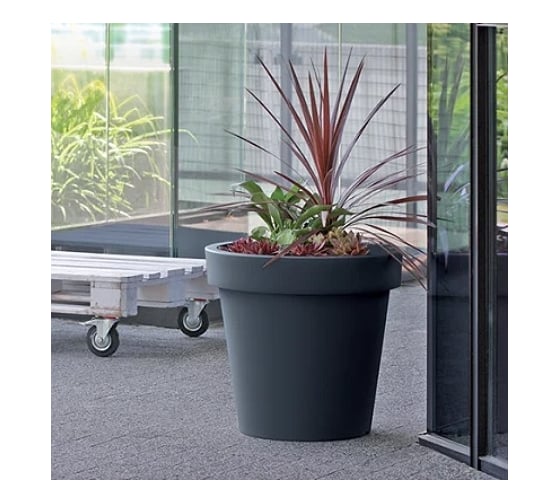 Изображение товара Кашпо Prosperplast DLOF400-S433 LOFLY d 39, h 36 см, 27,3 л, антрацит 069326