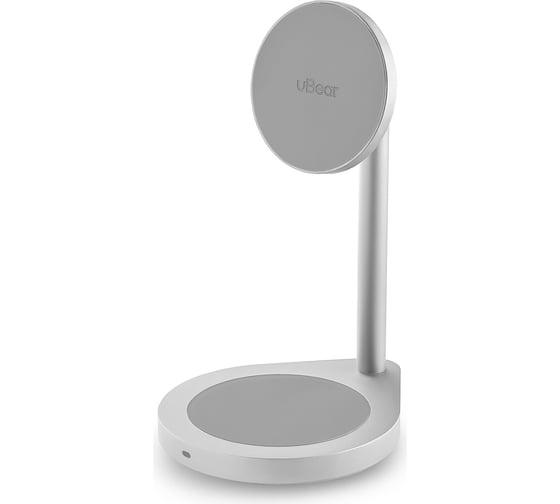 Изображение товара Беспроводное зарядное устройство uBear Stage, 2-в-1, MagSafe совместимое WL06SL21-AD