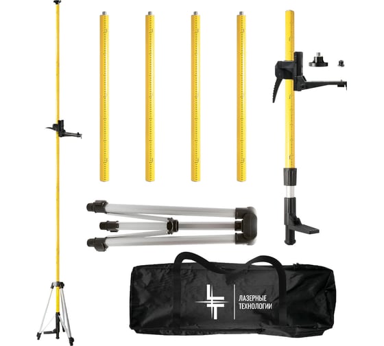 Изображение товара Штанга-штатив распорная с треногой для лазерного уровня 3.6 м LT ШТ-3.6+