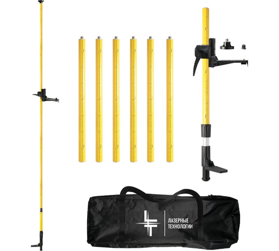 Изображение товара Штанга-штатив распорная с микролифтом для лазерного уровня 4.8 м LT ШТ-Х5000-4.8
