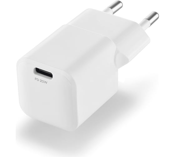 Изображение товара Сетевое зарядное устройство uBear Pulse, GaN, 20 Вт WC09WHPD20-C