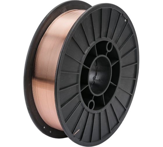 Изображение товара Проволока СВ08Г2С омедненная (SG-2) 0.8 мм, 5 кг (D200) желтый AlfaMag 513089