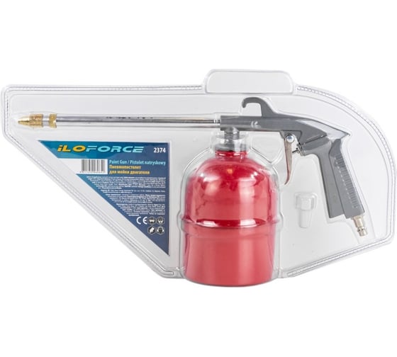 Изображение товара Пневмопистолет для мойки двигателя с бачком iLOFORCE IF-2374(56371)
