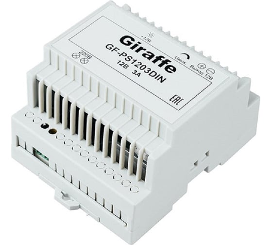 Изображение товара Блок питания на DIN рейку Giraffe GF-PS1203DIN gf0400