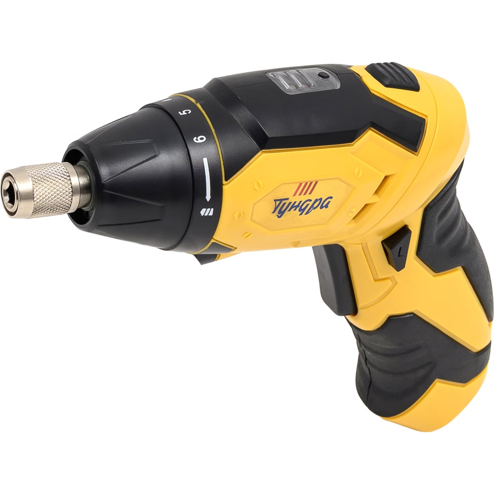 Изображение товара Аккумуляторная отвертка ТУНДРА PRO 3.6 В Li-ion 1.3 Ач 200 об/мин